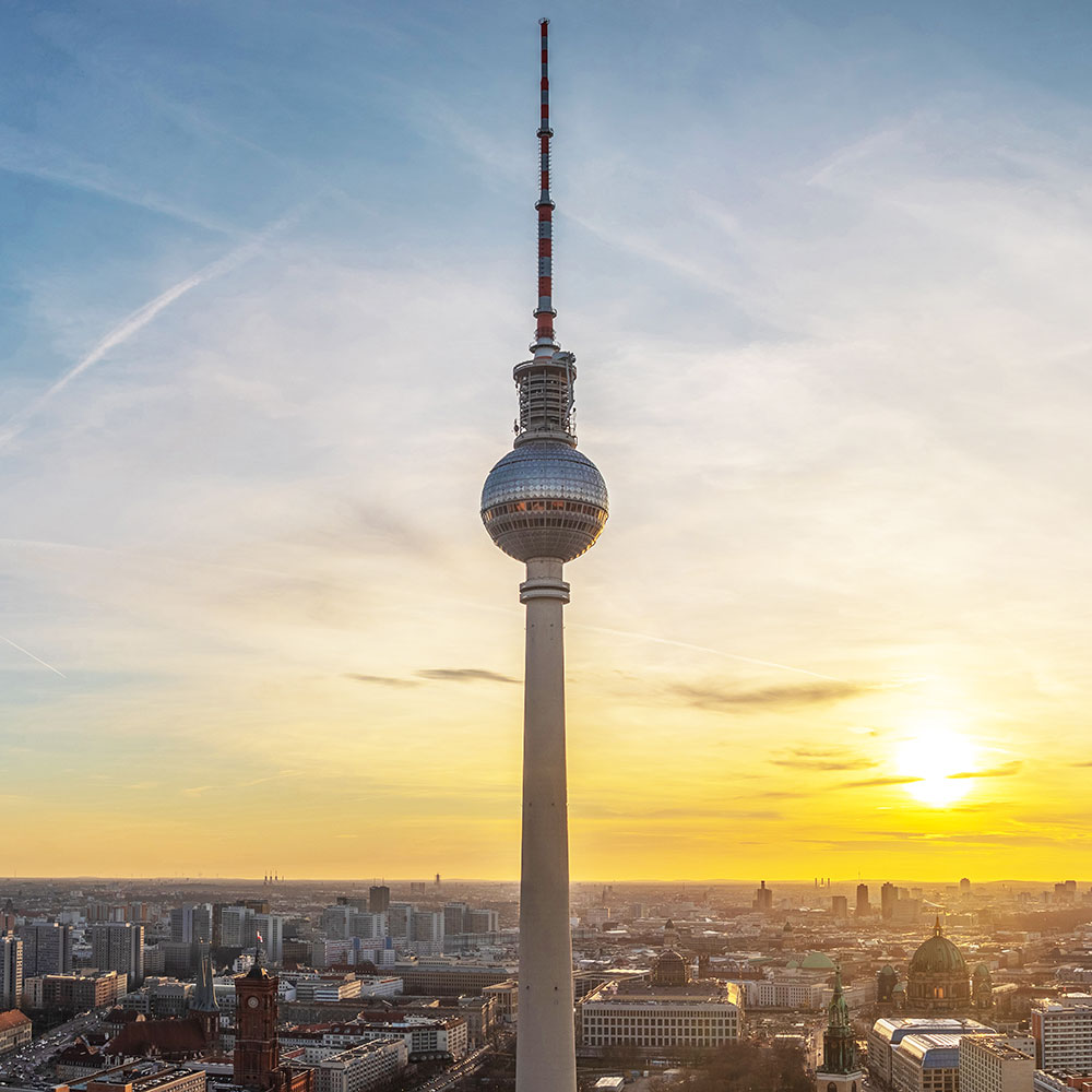 Berlin TV Tower - Television Tower in Berlin, Germany